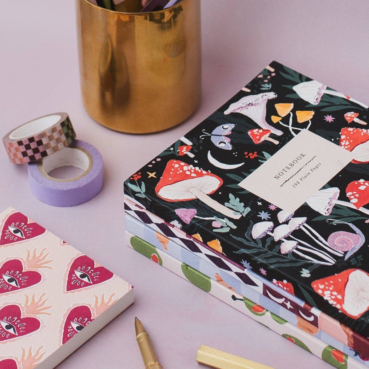 Mushrooms Notebook | Plain Page Journal