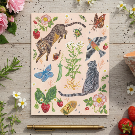 Cat Garden Card