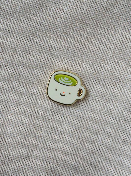 Matcha Latte Enamel Pin