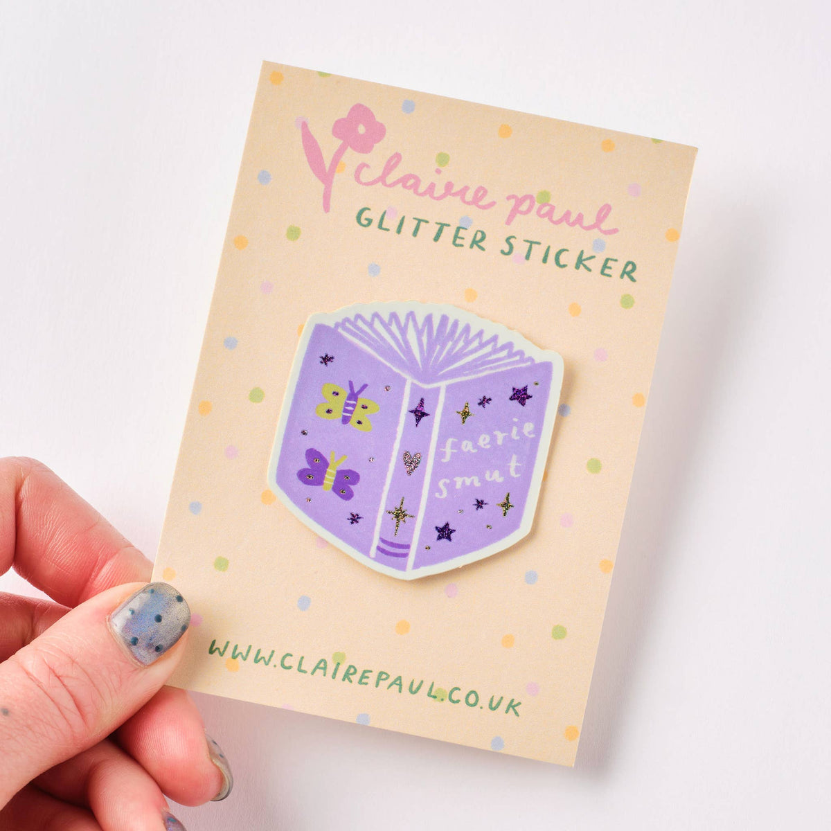 Faerie Smut Book Holographic Sticker