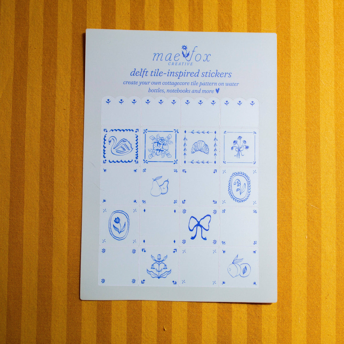 Delft Tile Sticker Sheet