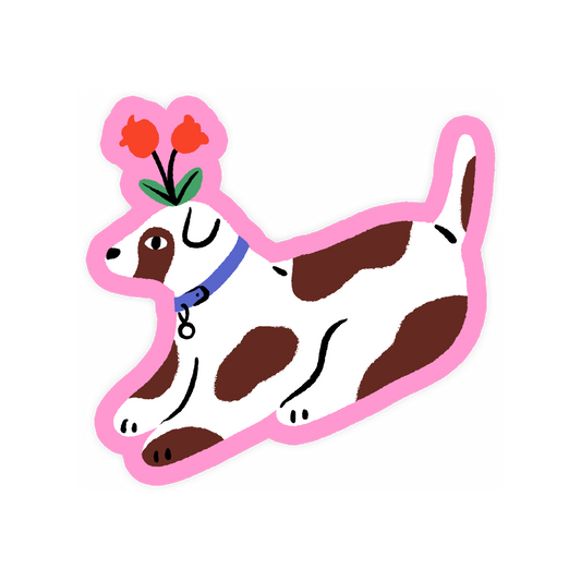 Flower Pup Sticker