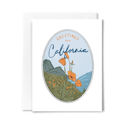 California Poppies Card