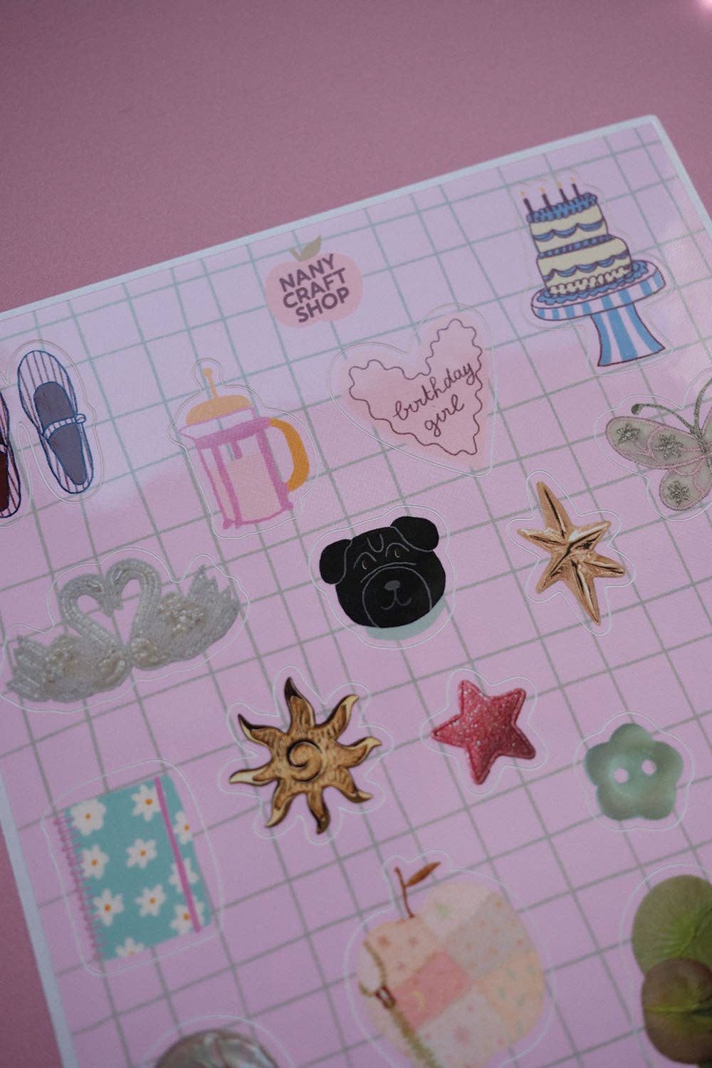 Birthday Girl Sticker Sheet