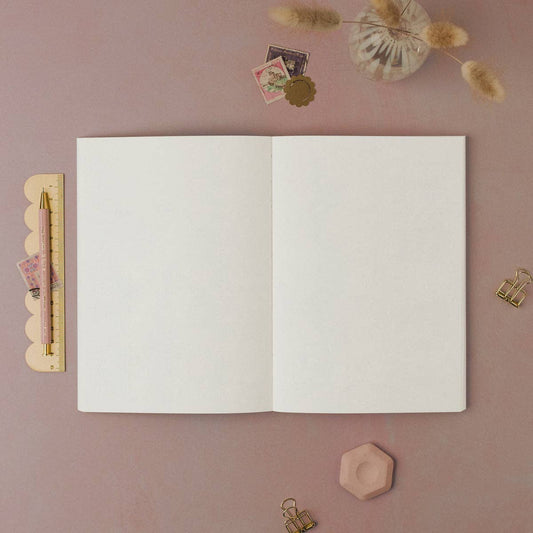 Blush Harlequin Blank Journal