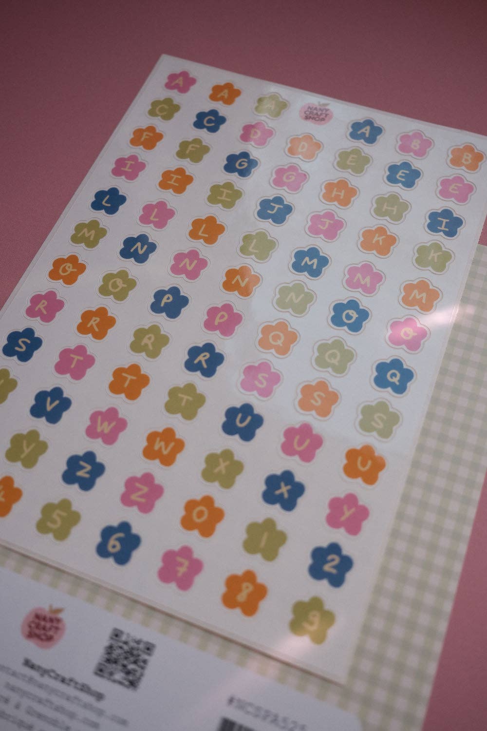 Flower Letter Sticker Sheet