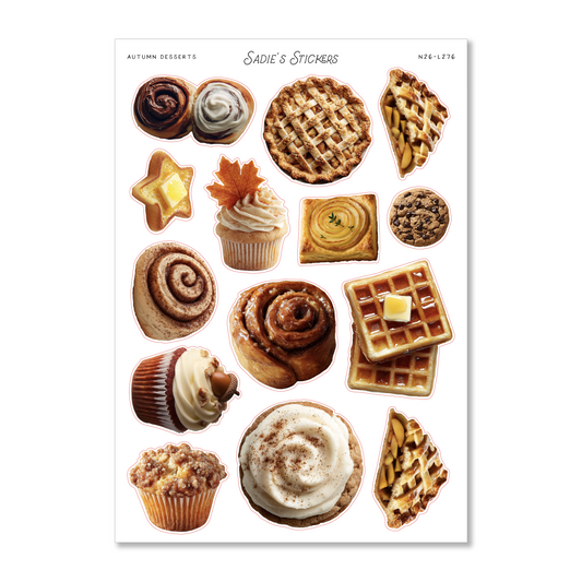 Autumn Desserts • The Autumn Edit Sticker Sheet