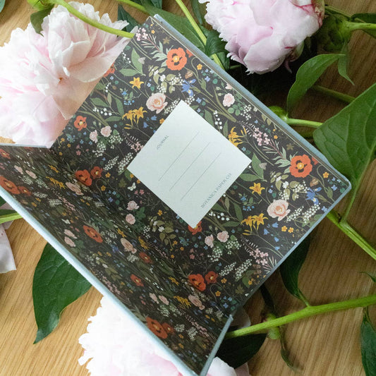 Wild Flowers Mini Linen Bound Journal