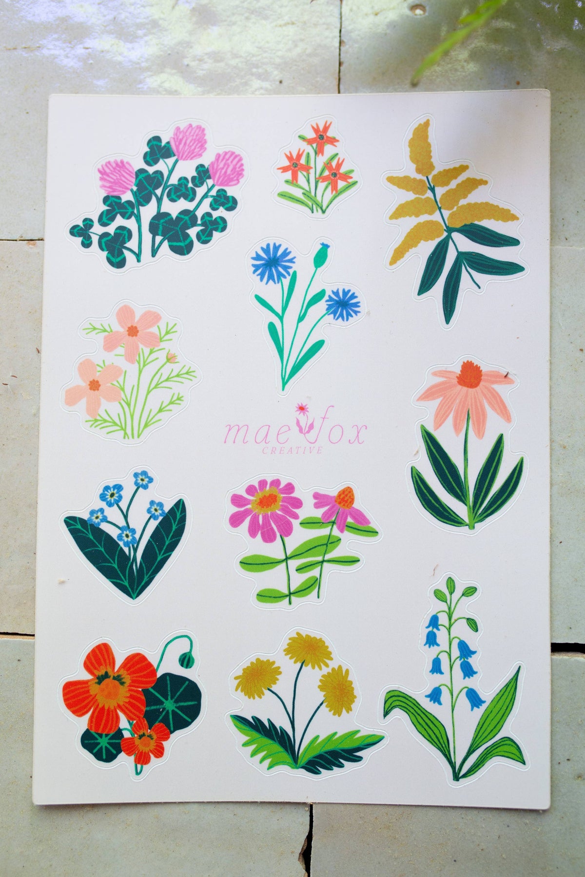 Wildflower Sticker Sheet