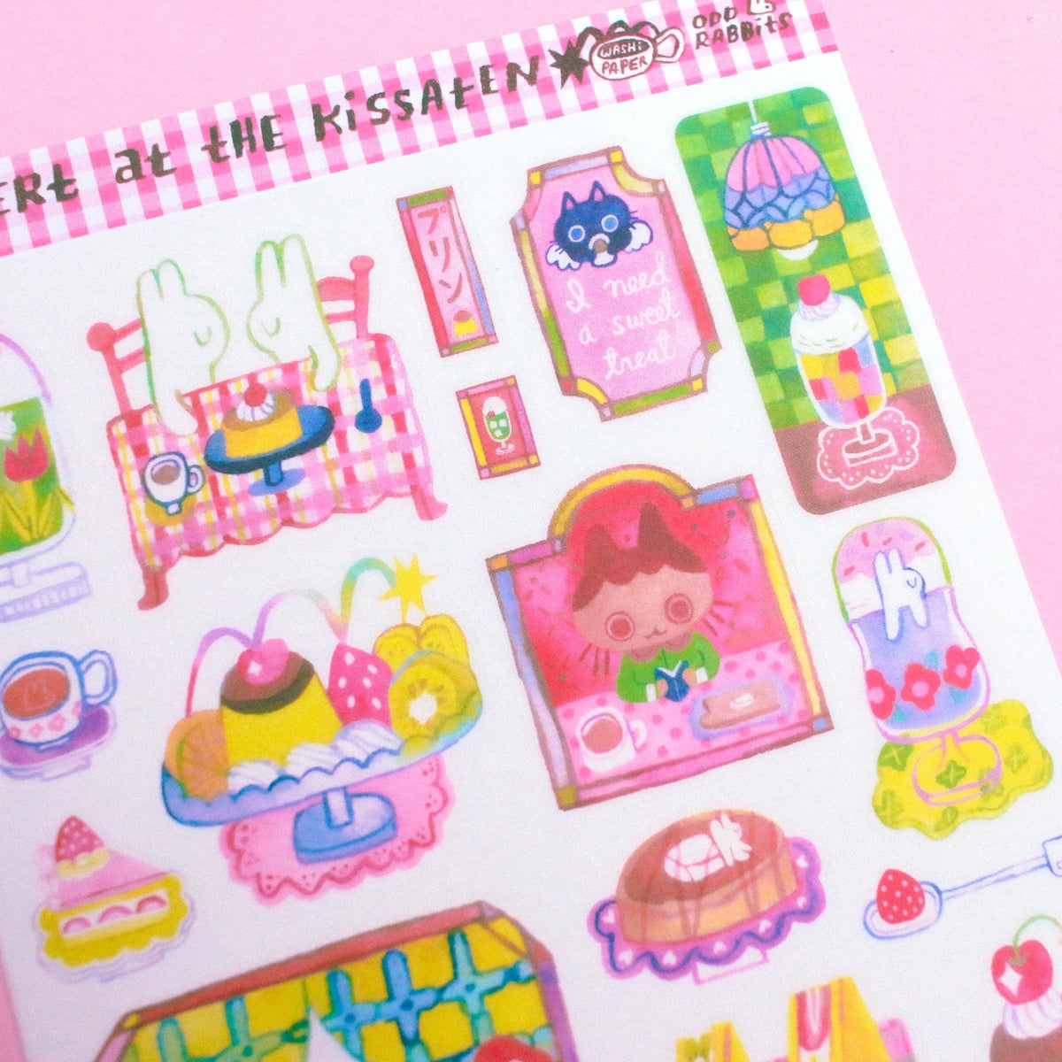 Dessert at the Kissaten Sticker Sheet