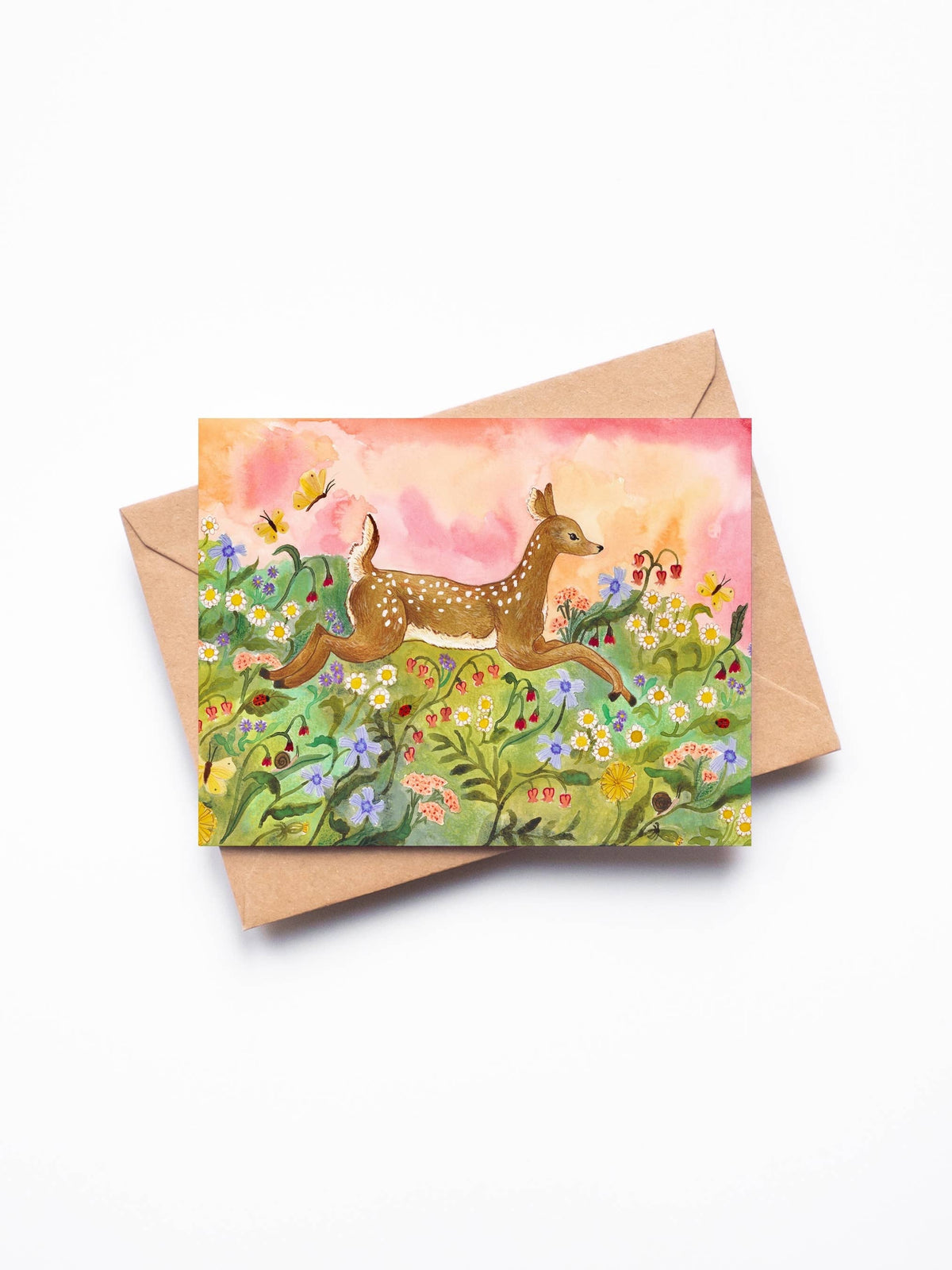 Spring Fawn Greeting Card