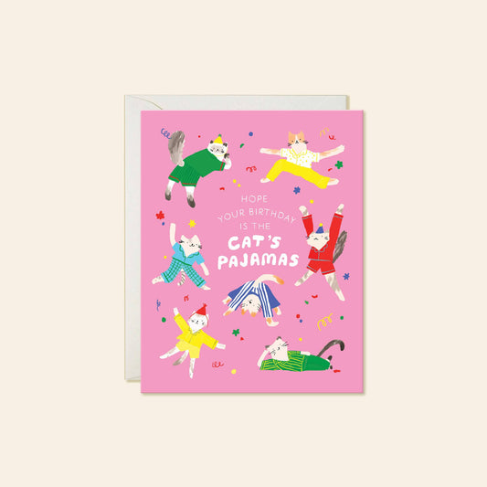 Cat’s Pajamas Birthday Card