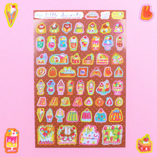 My Little Dessert Glitter Sticker Sheet
