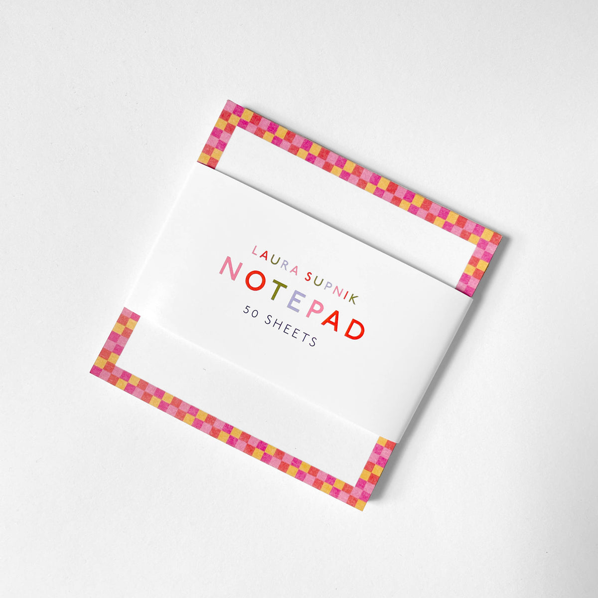 Square Checkered Notepad