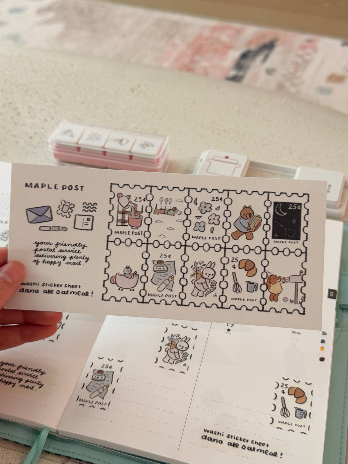 Maple Post Sticker Sheet