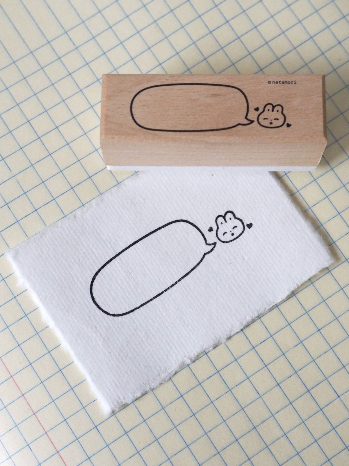 Bunny Bubble Notes Stamp