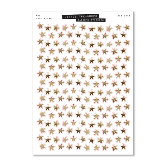 Gold Stars • Little Treasures Sticker Sheet