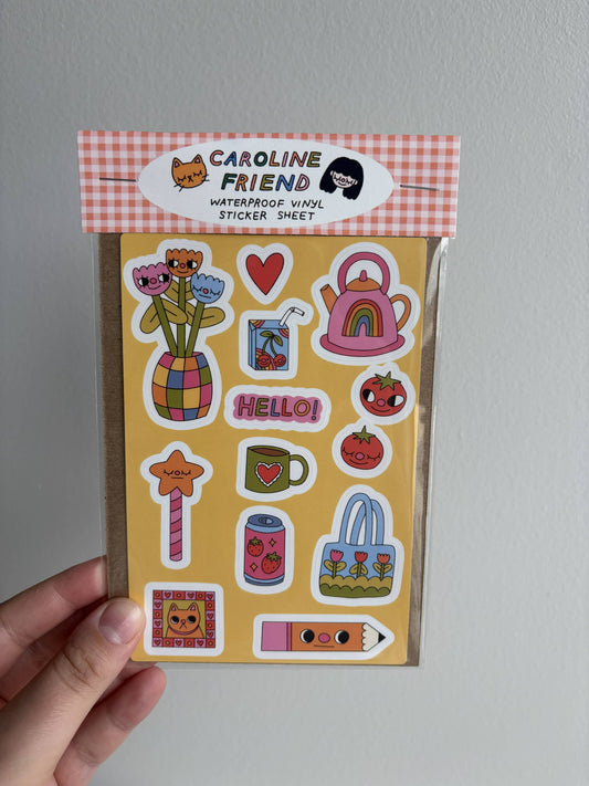 Cute Picnic Vinyl Sticker Sheet