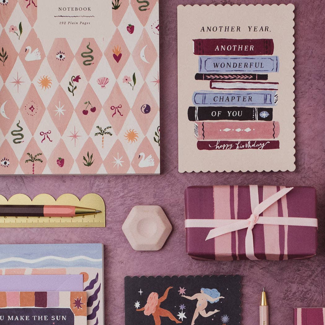 Blush Harlequin Blank Journal