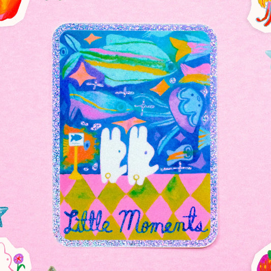 Little Moments Glitter Sticker