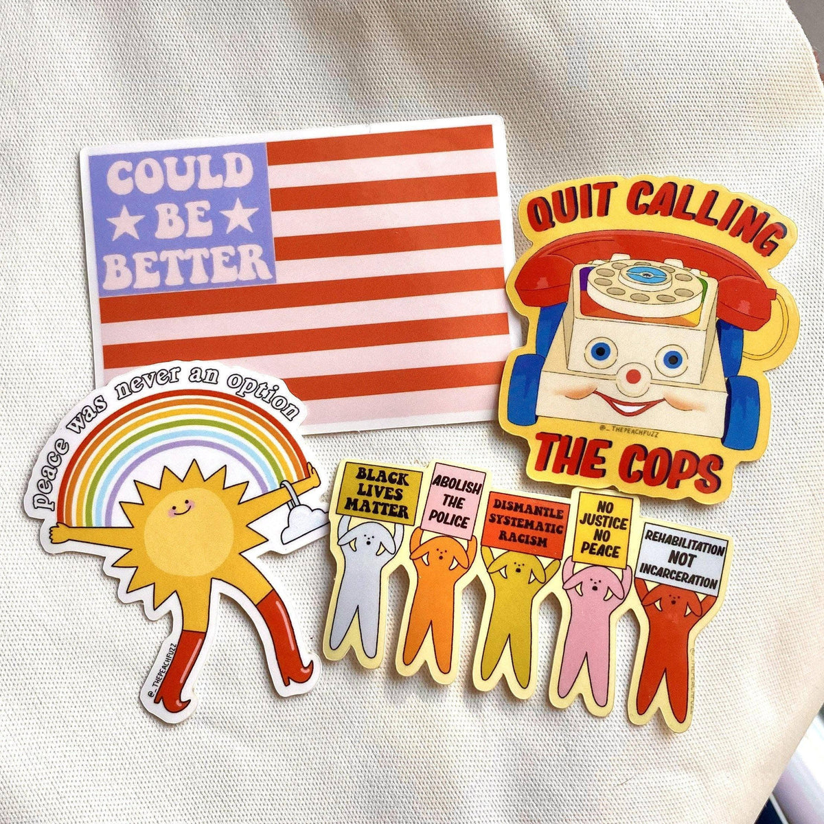 Peace Was Never An Option Sticker