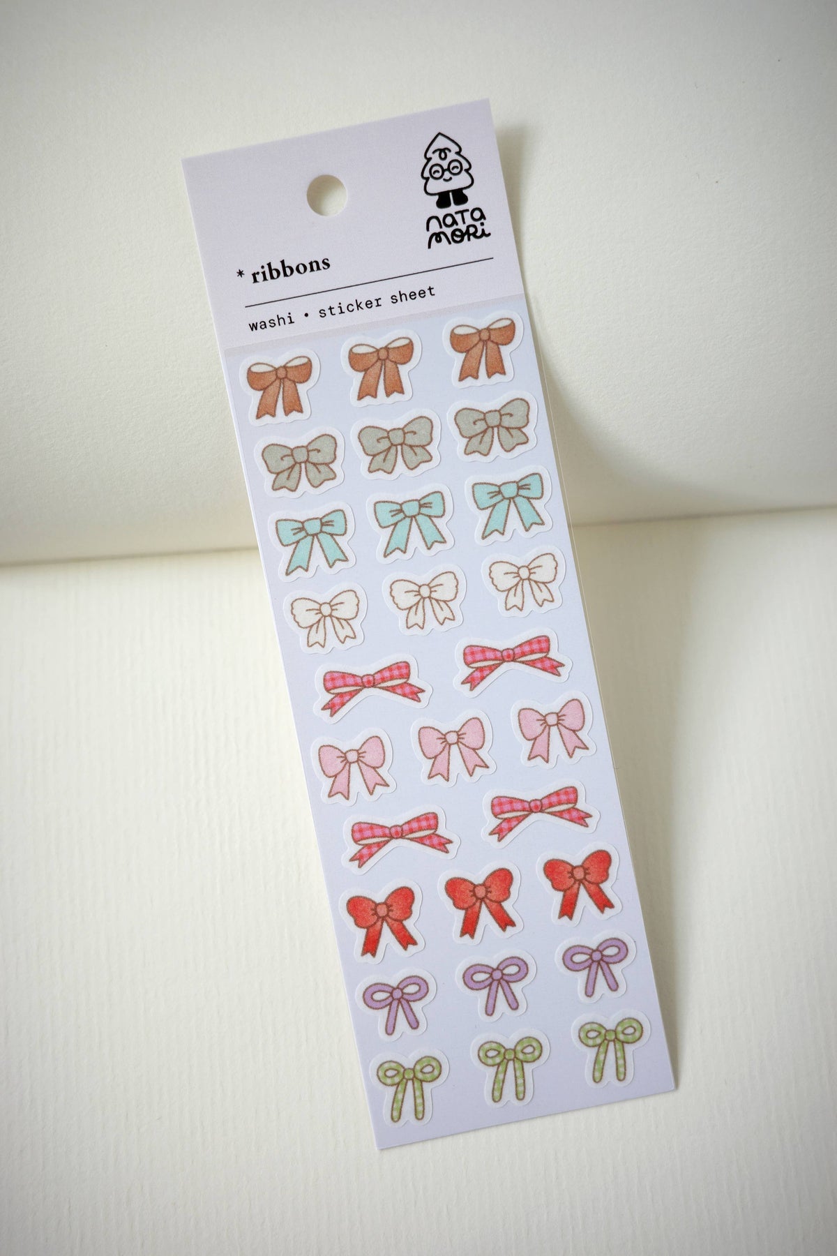 Ribbons Washi Sticker Sheet