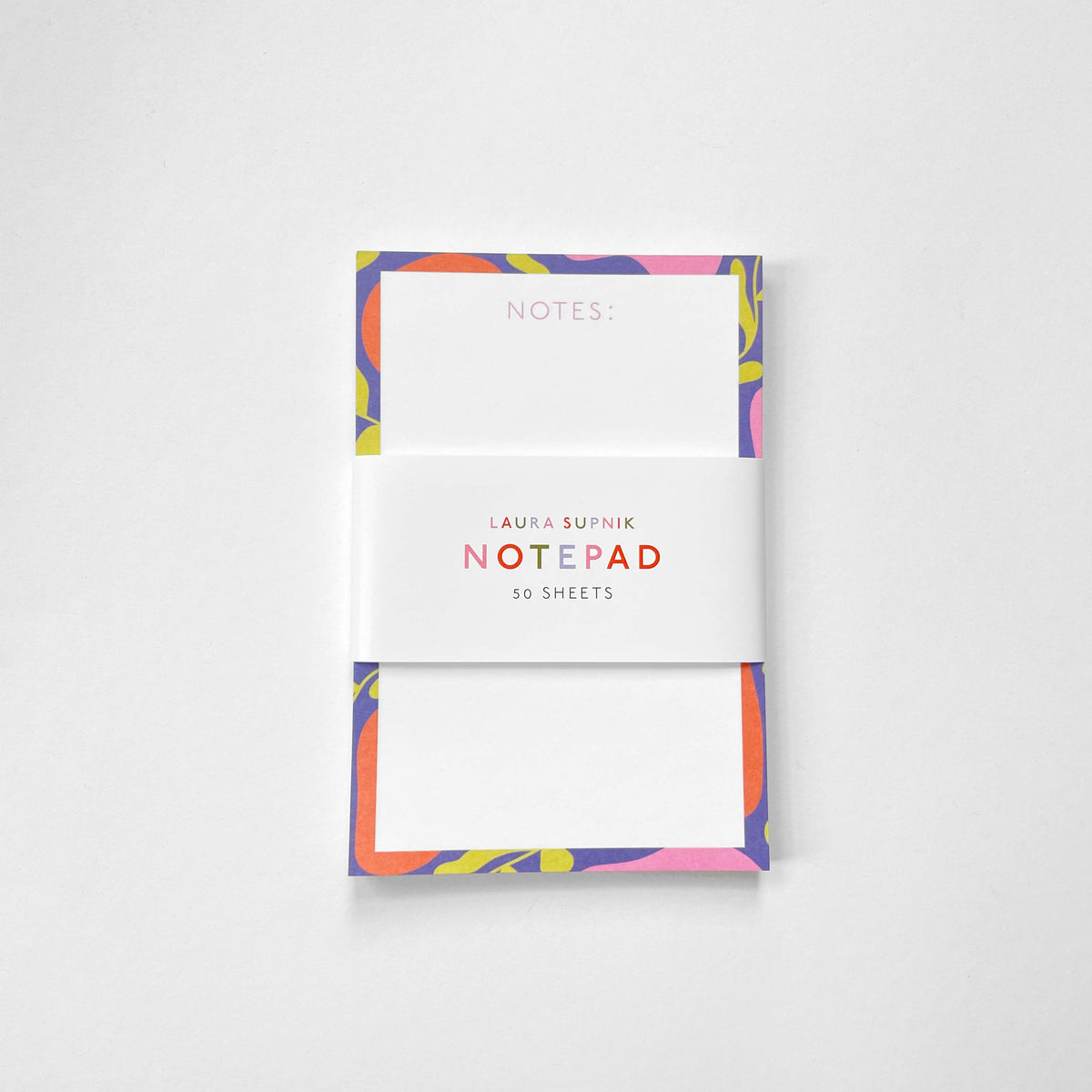 Abstract Floral Notepad