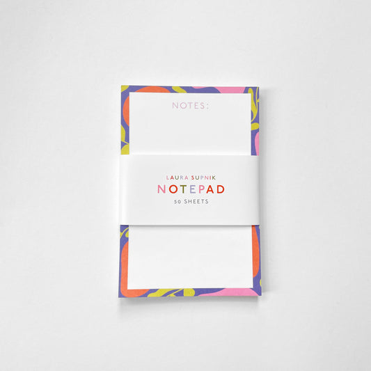 Abstract Floral Notepad