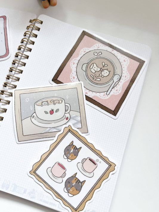 Coffee Date Vinyl Sticker
