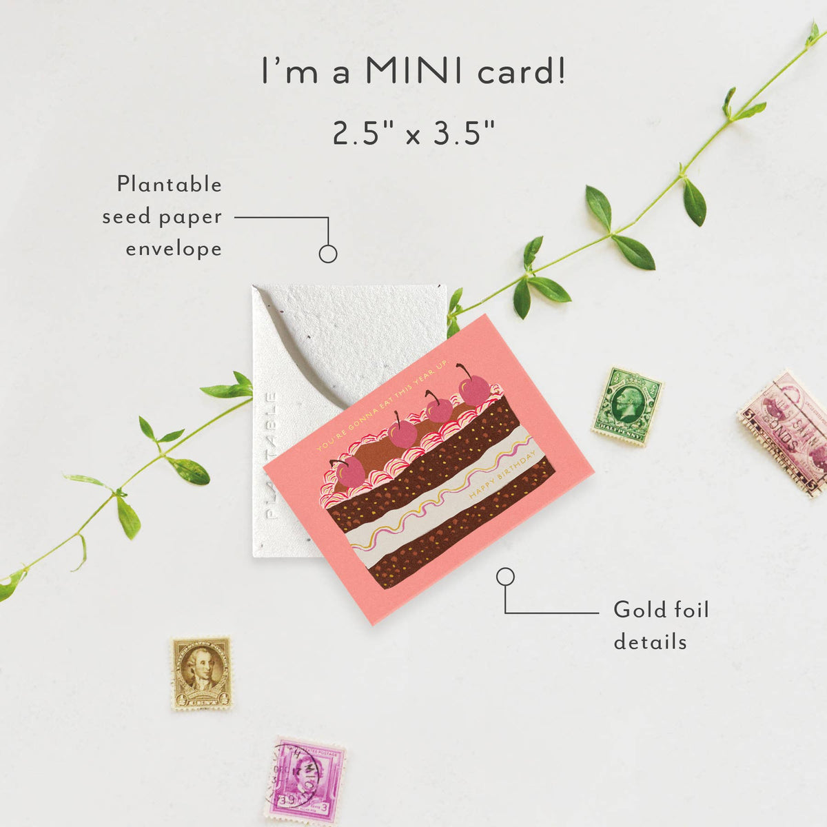 Slice of Cake Mini Card