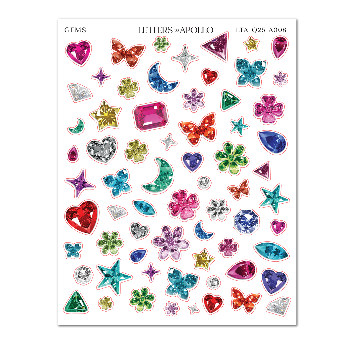 Gems Sticker Sheet