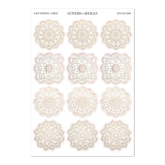 Large Doilies Sticker Sheet