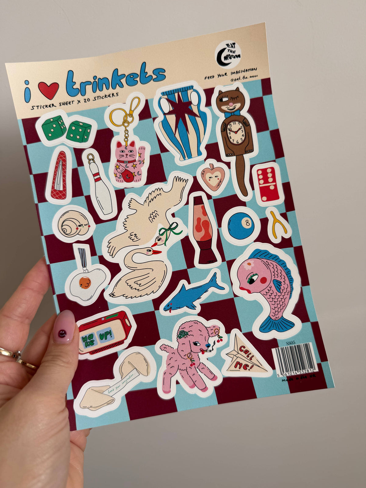 I Heart Trinkets A5 Sticker Sheet