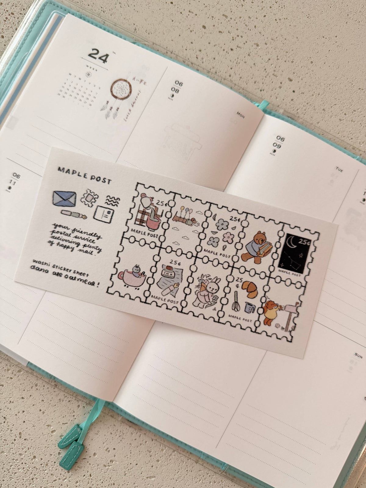Maple Post Sticker Sheet