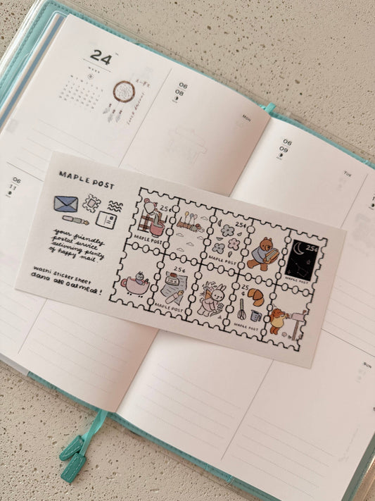 Maple Post Sticker Sheet