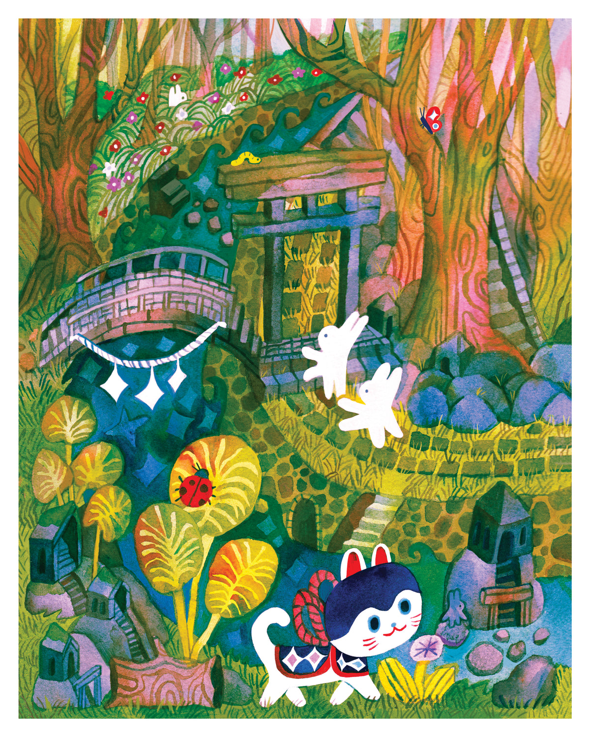 Somewhere Deep in the Forest Large Print- 8x10