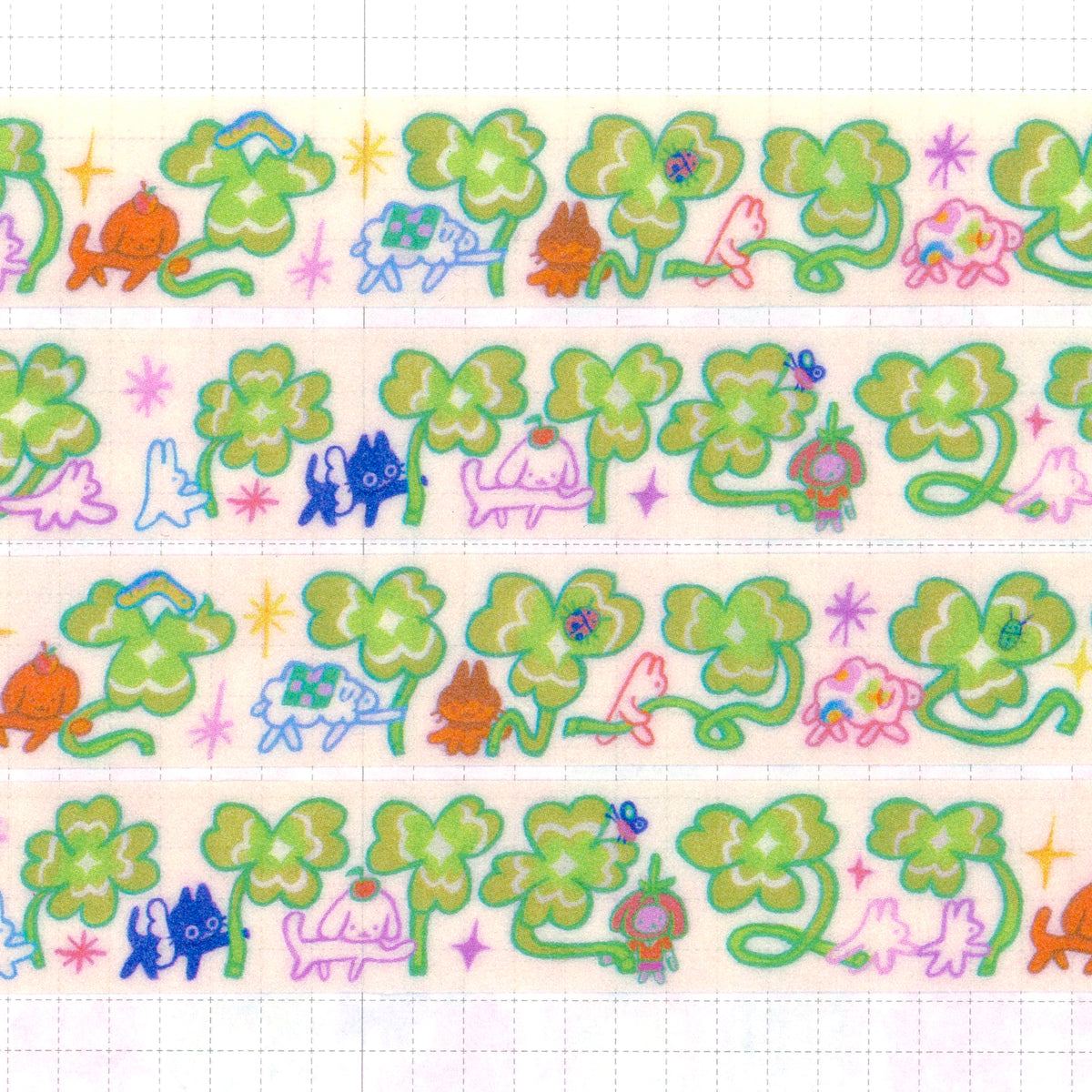 Clover Parade Glitter Washi Tape