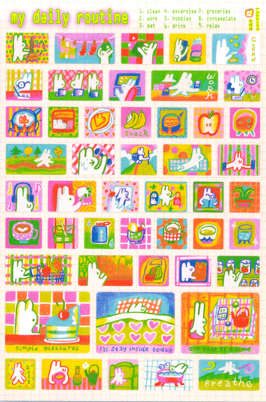 My Daily Routine Sticker Sheet