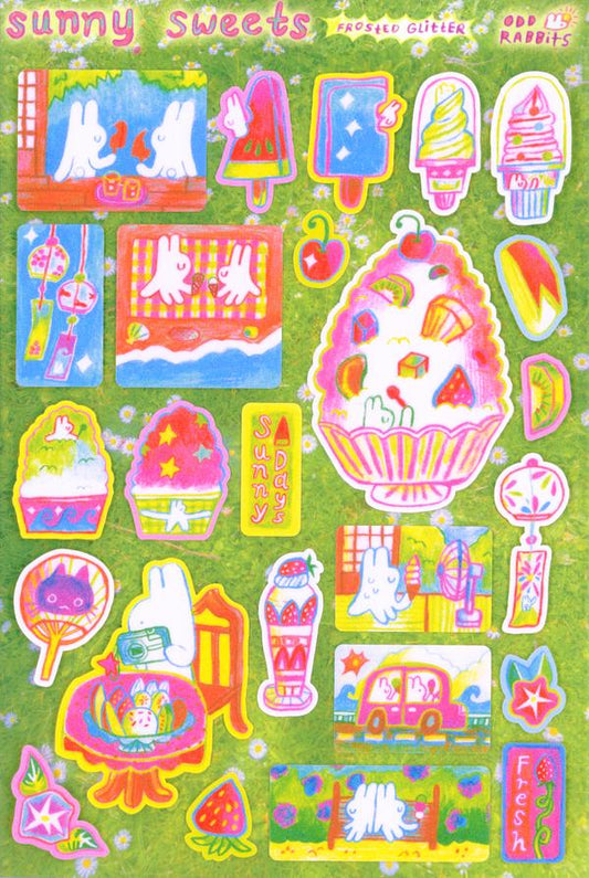 Sunny Sweets Glitter Sticker Sheet
