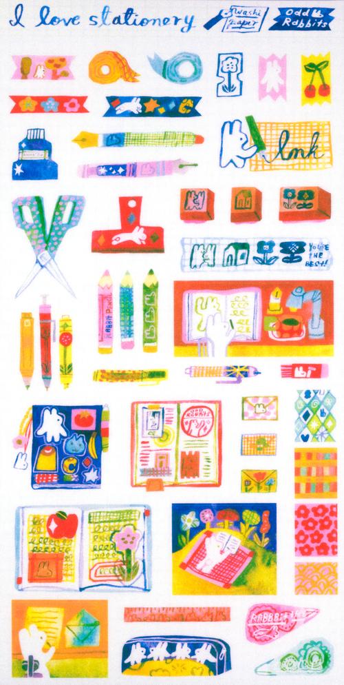I Love Stationery Sticker Sheet